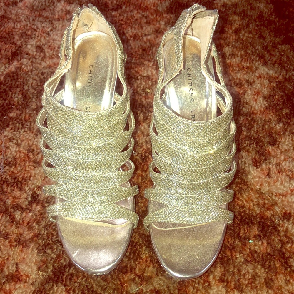 Cute glitter heels